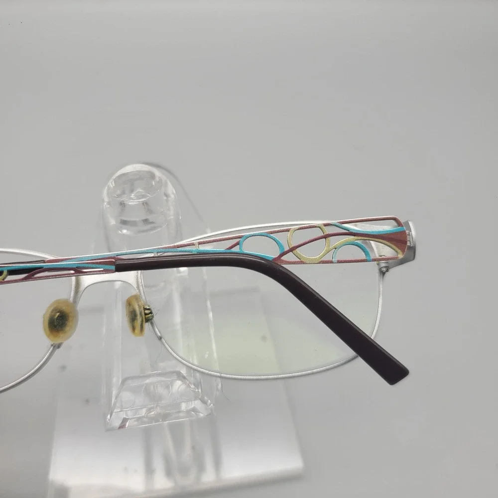 Wittnauer Hazel Brown Rectangular Eyeglass Frames Filigree Temples 52-14-135